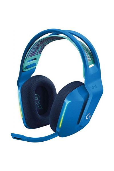 logitech LOGITECH G733 Wireless Gaming Headset, RGB Lighting, Microphone (Blue)