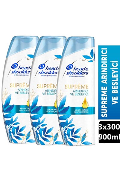 Head&shouders Head & Shoulders Supreme Arındırıcı Slikonsuz,Besleyici 3x300ml