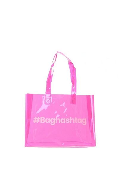 Baghashtag Ροζ διάφανη τσάντα παραλίας