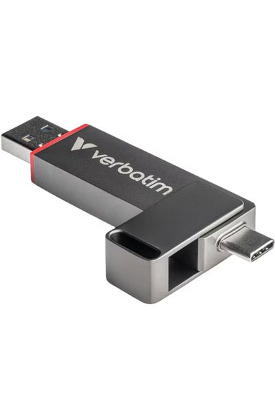 Verbatim Stick USB Verbatim 32043 Dual Quickstick, USB-A/USB Type-C, 1TB (Gri/Rosu)
