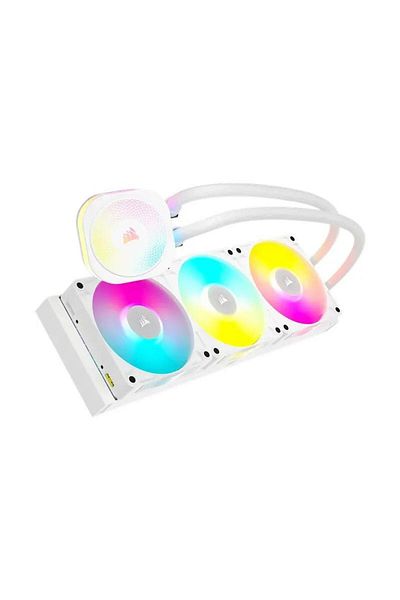 Corsair Cooler CPU Corsair iCUE LINK Titan 360 RX RGB, 300 - 2100rpm, 3 x 120mm, LCD RGB (Alb)