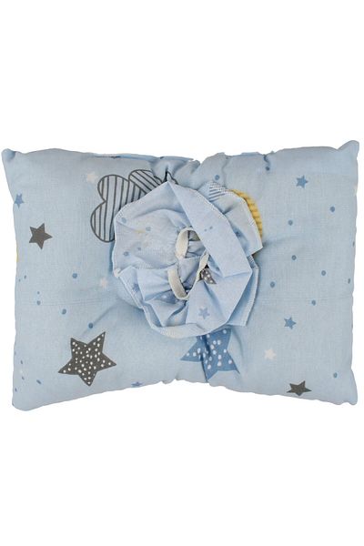 bebegen Unisex Blue White Colored Star Patterned Breastfeeding Pillow