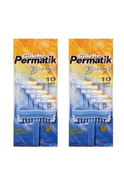 Gillette Permatic Bath 10 Bags X 2 Pieces