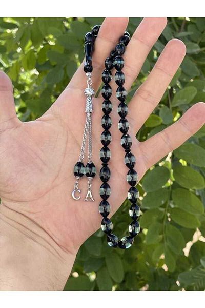 Midyat Gümüş Dünyası Lettered Vernier Powder Amber Prayer Beads