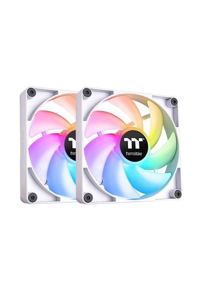 THERMALTAKE Set of 2 Thermaltake CT120 120mm aRGB fans, White