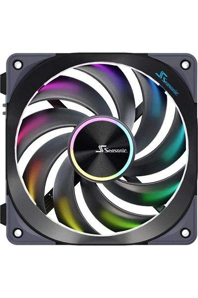 Seasonic Ventilator Seasonic MagFlow 120 ARGB PWM, 120mm, 2000 rpm, iluminare ARGB (Negru)