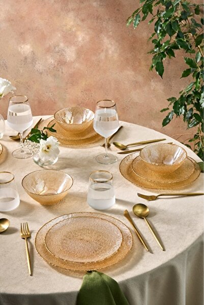 Karaca Shine 18 Parça 6 Kişilik Cam Yemek Takımı