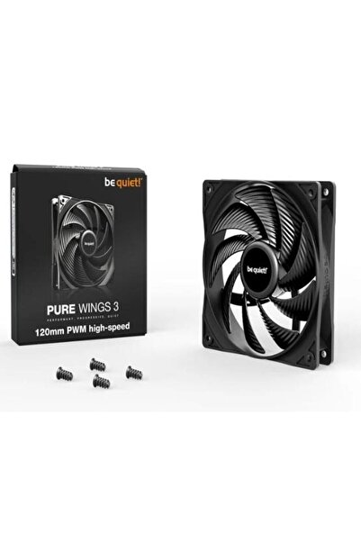 Be Quiet! Ventilator be quiet! Pure Wings 3, 120 mm, 2100 rpm, PWM (Negru)