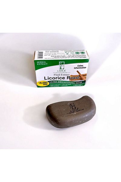 Lora Licorice soap rejuvenates the skin with a natural touch