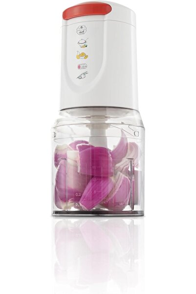 ALSAIF Electrical Vegetables Chopper And Mixing, It Operates At Two Speeds, 450w, White