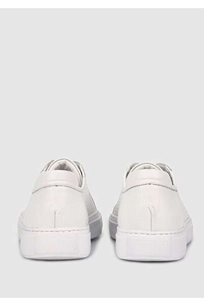 Provoq Δερμάτινα Λευκά Ανδρικά Παπούτσια