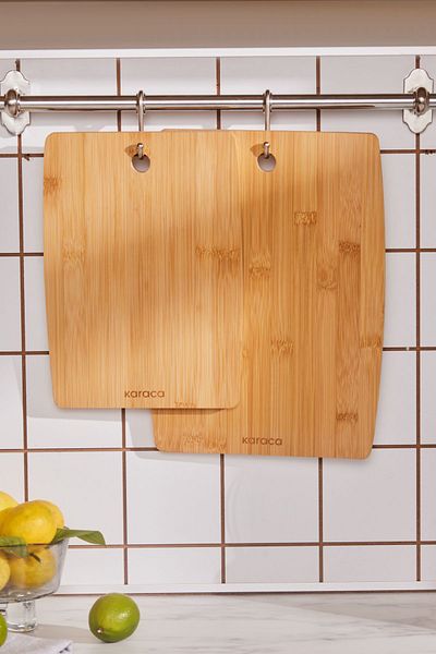 Karaca Bera 2-Piece Bamboo Cutting Board - 28/33 cm