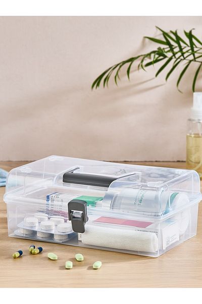 Mapple Home Clearmed Organizer Medicine & Storage Box
