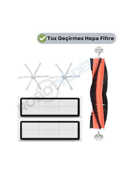 robotyedek Xiaomi Vacuum Mop 2 - 5 bucăți filtru Hepa și set de perii de schi...