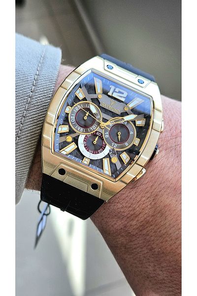 Raymond Rym-83604 Stainless Steel - Silicone Cord - Raymond Men's Wristwatch
