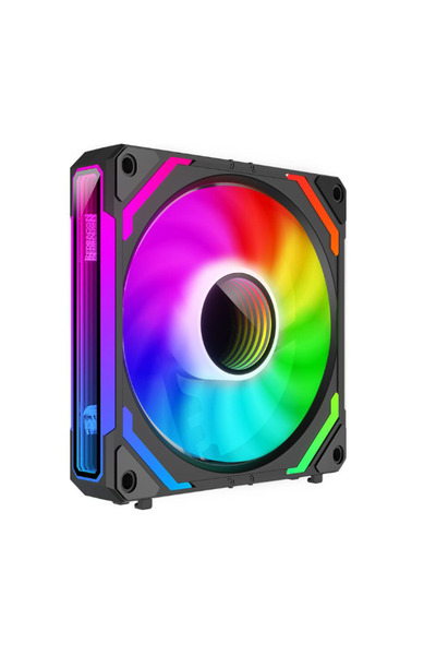 REDRAGON Set 3 ventilatoare Redragon F012, 120mm iluminare aRGB (Negru)