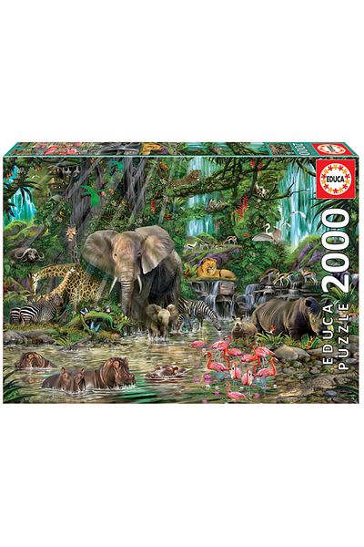 EDUCA Puzzle African Jungle 2000 Piece Puzzle