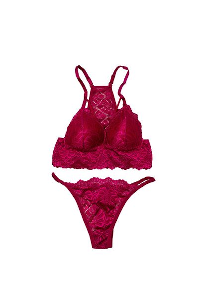 3nbe Purple Bralet - Derya Bullet Bra Set