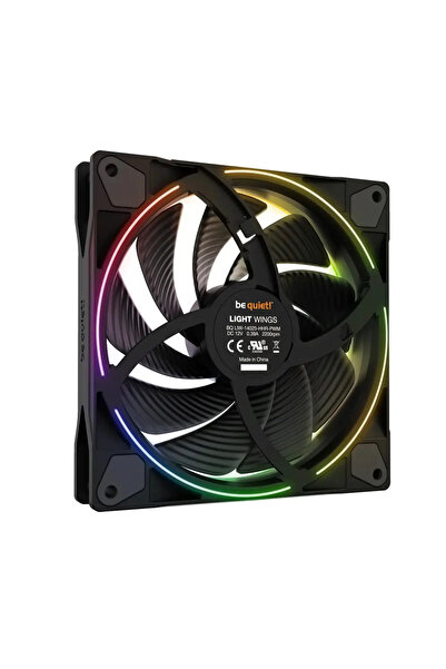 Be Quiet! Ventilator ARGB taci! ARIPI UȘOARE 140 mm PWM de mare viteză (BL075), 140x140x25 mm