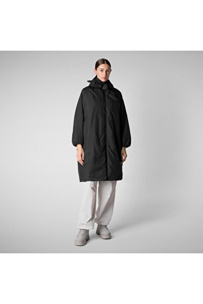 SAVE THE DUCK Winona Kadın Kapüşonlu Şişme Mont, Dolgulu, Uzun, Oversize Fit,...