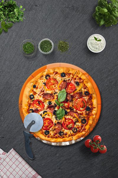 Decorita Pizza Cut Channel Presentation Glass |   Colesium |   Diameter36Cm
