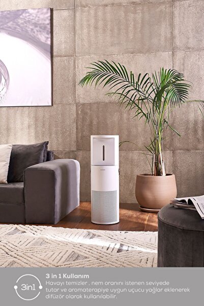 Karaca Oksijen Plus 2 in 1 Hava Temizleyici, Nemlendirici ve Aromaterapi