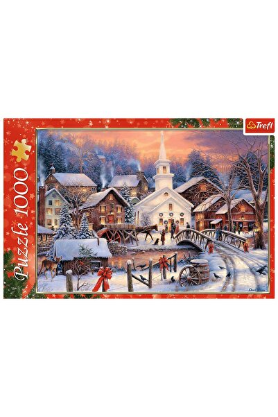 Trefl Puzzle Puzzle de Crăciun Alb cu 1000 de piese