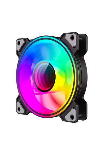 GAMEMAX Ventilator Gamemax Dual-Ring Infinity, 1200rpm, 120mm (Negru)