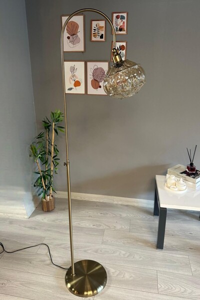 Bamyum Cam Bal Rengi Lambader Modern Oturma Odası