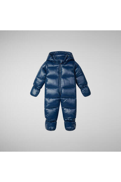 SAVE THE DUCK Unisex Çocuk Kapüşonlu Tulum Koyu Mavi - Shell