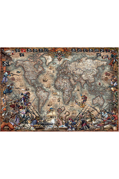 Genel Markalar Puzzle Pırates Map 2000 Parça Puzzle
