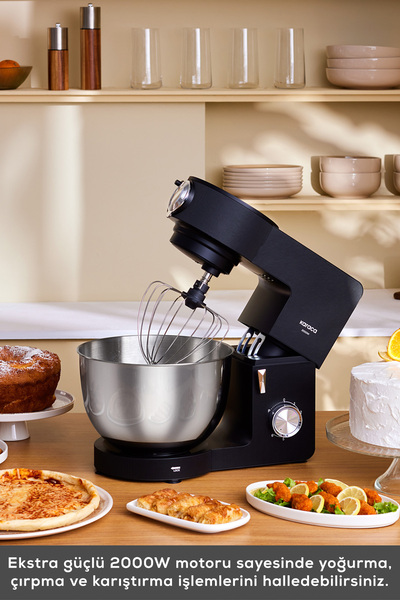 Karaca Multichef Ultra 2000 watt 7 Litre Stand Mikser Black