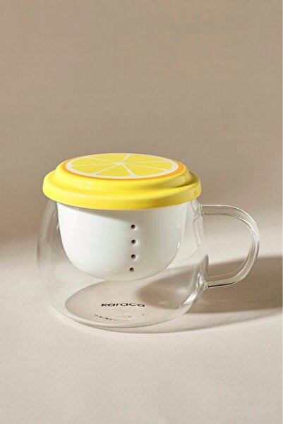 Karaca Emory Kapaklı Cam Kupa 360 Ml