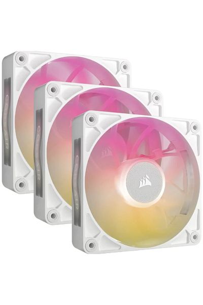 Corsair CORSAIR iCUE LINK RX120 Max 3x120mm RGB Fans (White)