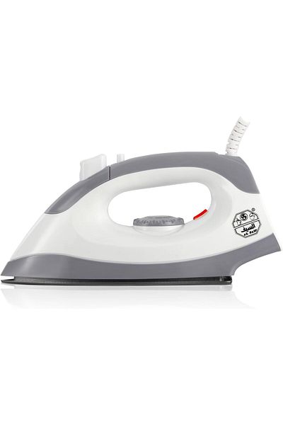 ALSAIF Electric Dry Iron (No Steam) 1000W with Non-Stick Plate, Adjustable Thermostat, and Power Indicator