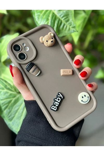 Go Aksesuar حافظة سيليكون مرنة بتصميم خاص متوافقة مع هاتف iPhone 12 مع تصميم لعبة ثلاثية الأبعاد