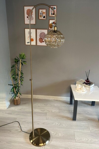 Bamyum Cam Bal Rengi Lambader Modern Oturma Odası