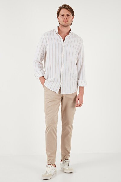 Buratti Cotton Striped Regular Fit Button Collar Shirt Men's SHIRT CF21S112480