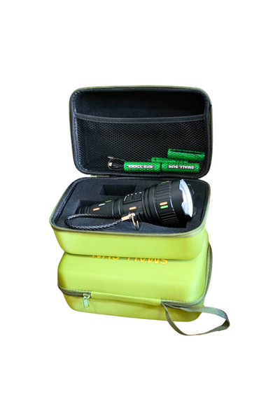 TechnOs SMALL SUN 98000LM 100W Güçlü El Feneri Yüksek Performanslı Şarjlı LED...