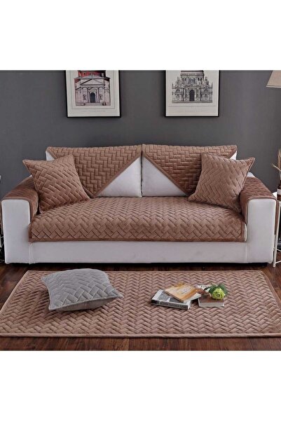 vivamia 3 bucăți 90 x 200 cu bază anti-alunecare matlasată cu 3 locuri husă de canapea extensibilă