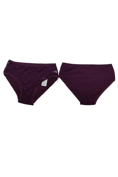 wear treasure Chiloți din dantelă pentru femei, pachet de 3 - spate confortabil din bumbac, respirabil
