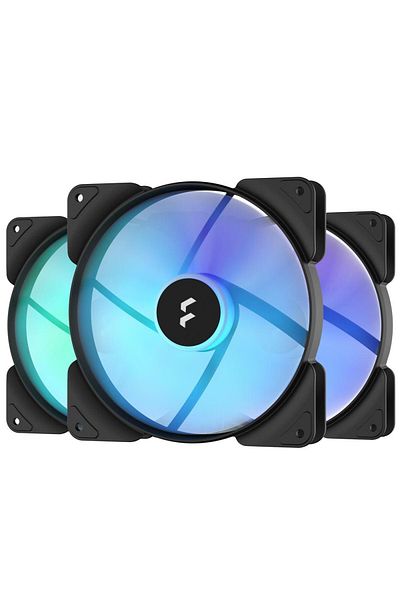 Fractal Design Set 3 ventilatoare Fractal Design Aspect 14 RGB PWM, 140mm, 1700 rpm (Negru)