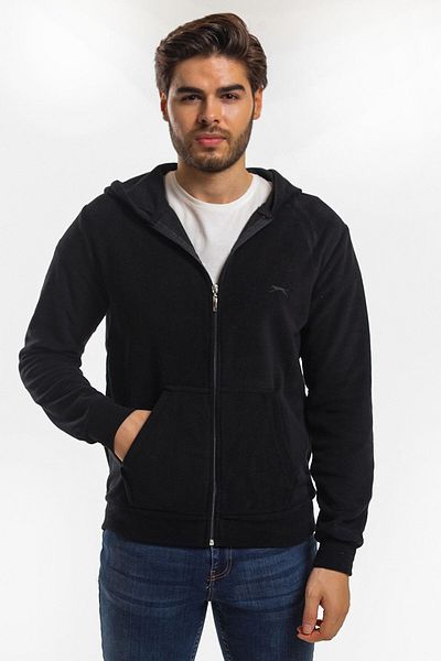 Slazenger Hanorac pentru bărbați din lână cu șireturi Softshell negru