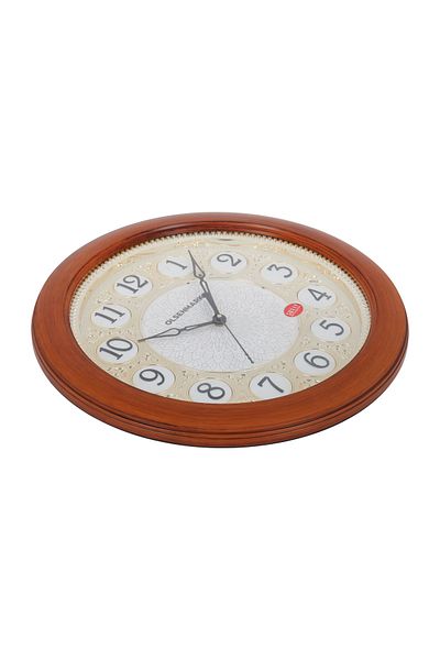 Olsenmark Round Wall Clock OMWC1922 WallMounted, Battery Operated and Durable and 2 YEAR WARRANTY