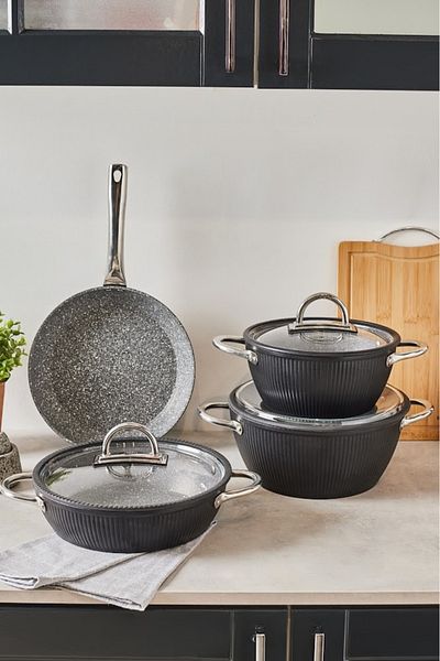 Karaca Biogranit Leona 7 Piece Cookware Set
