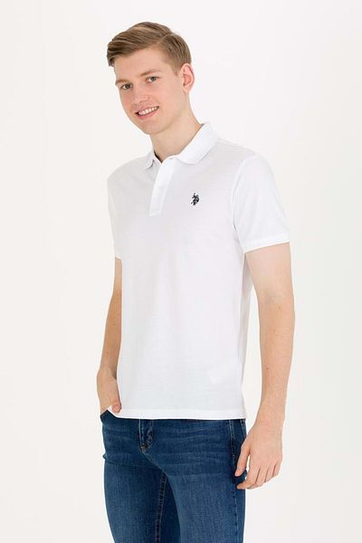 U.S. Polo Assn. Ανδρικό μπλουζάκι - ΛΕΥΚΟ - S's formula: U.S. Polo G081GL011-0- 1792406