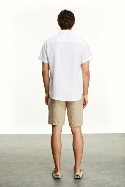 Mudo Short Sleeve Regular Fit Linen Shirt