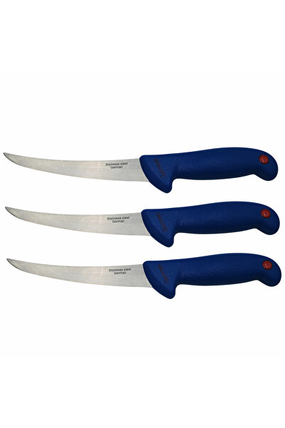 Depox IdeallStore Set trei cuțite de cioplit, lamă de bucătar, oțel inoxidabi...