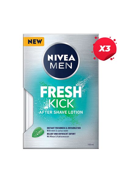 NIVEA X3 - NIVEA AFTER SHAVE 100ML FRESH KICK
