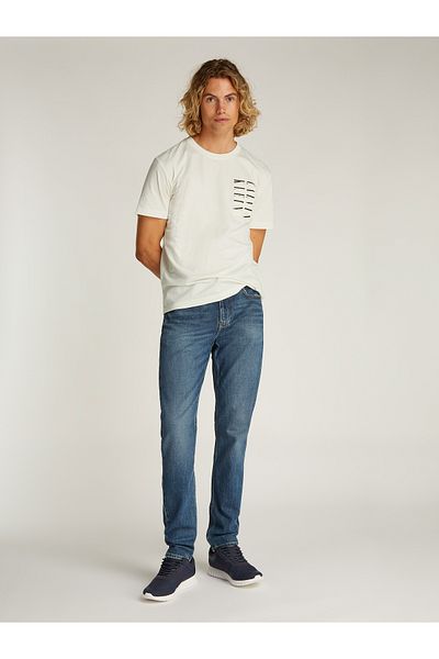 Calvin Klein Calvin Klein Men White Serif Box Graphic Short Sleeve T-Shirt